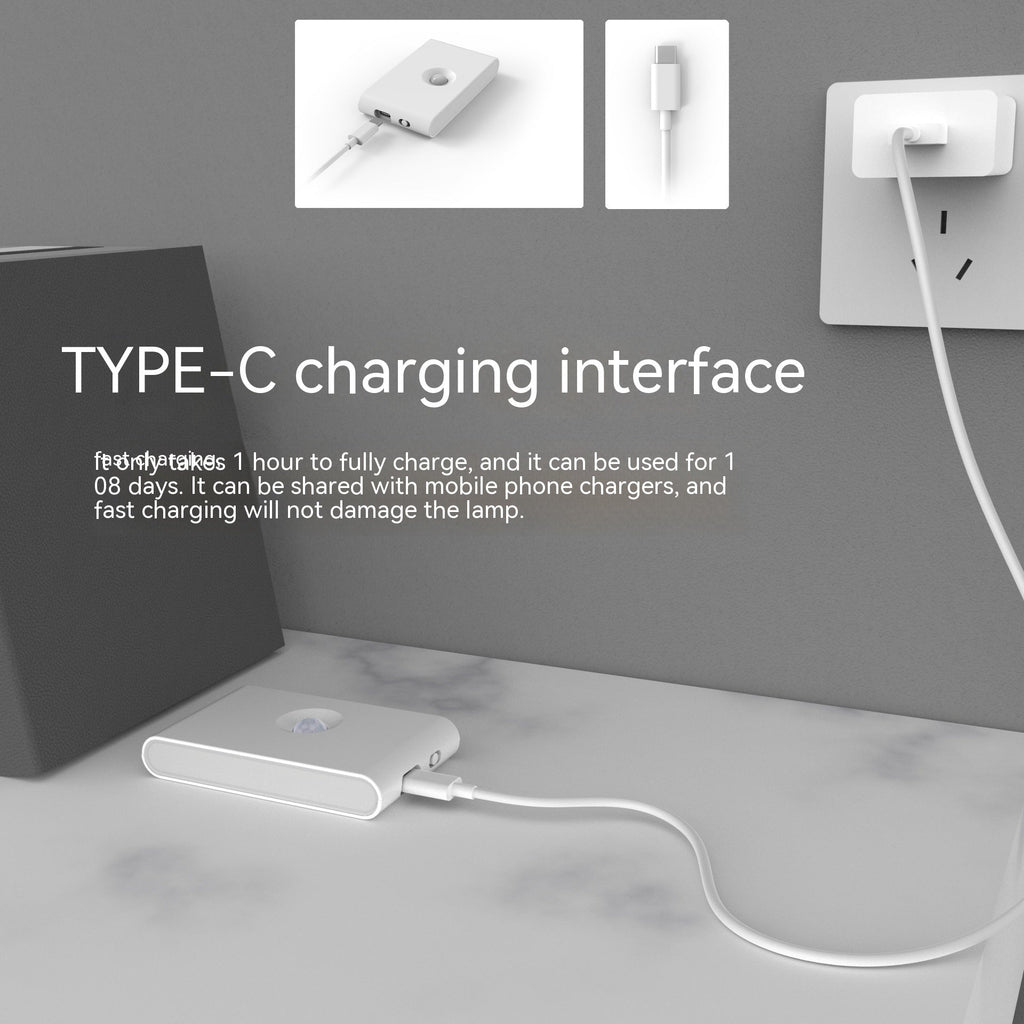 Intelligent Human Body Light Energy Double Induction Night Light null