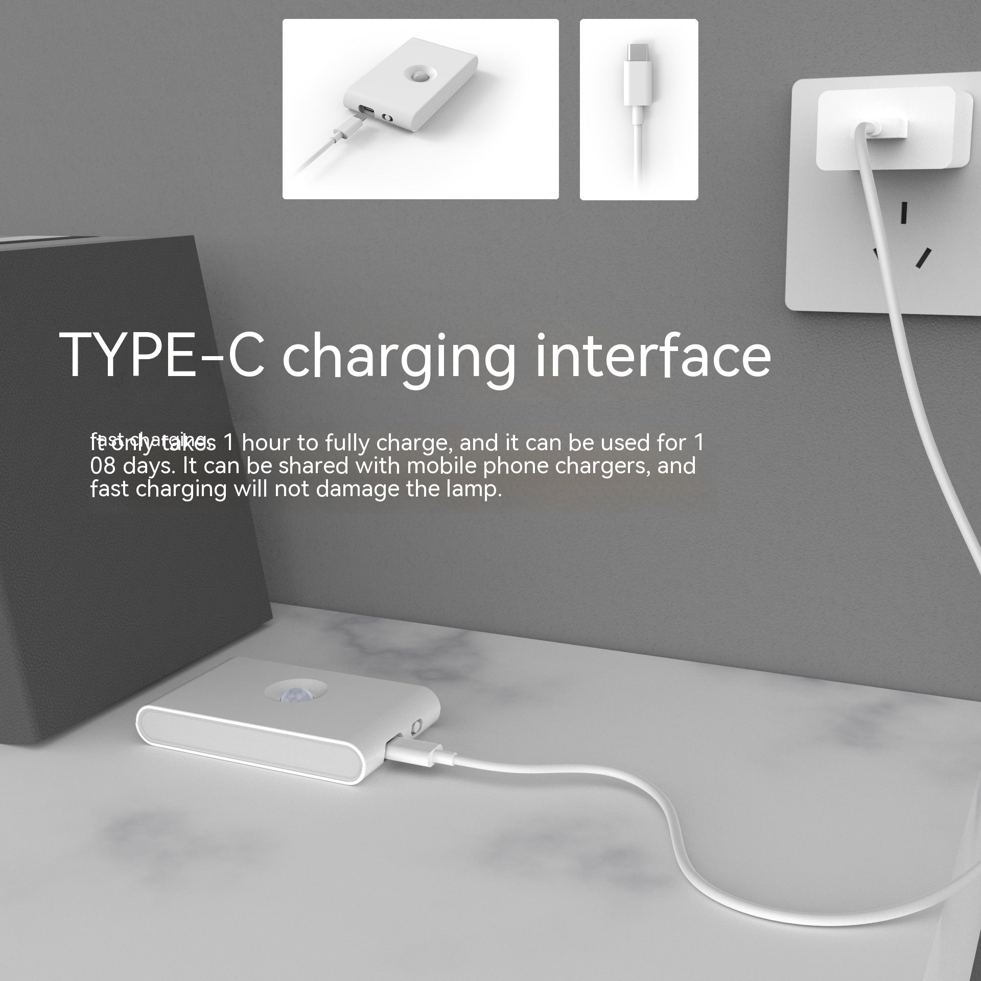 Intelligent Human Body Light Energy Double Induction Night Light null