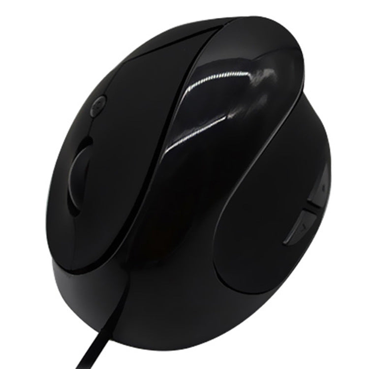 Holding vertical wired mouse