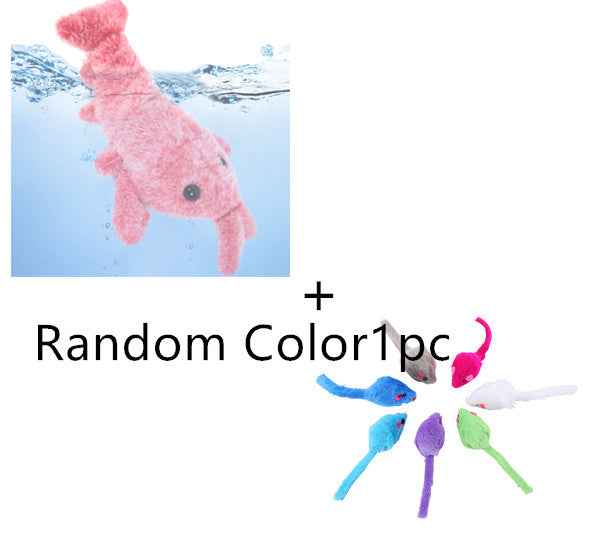 USB Rechargeable Jumping Shrimp Cat Toy - Amanluxe