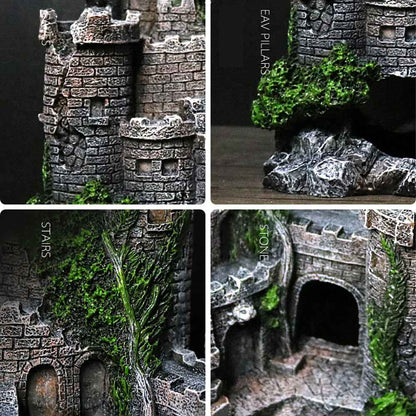 Fish Tank Resin Castle - Aquarium Decoration - Amanluxe