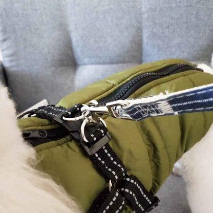 Waterproof Dog Coat with Harness - Winter - Amanluxe