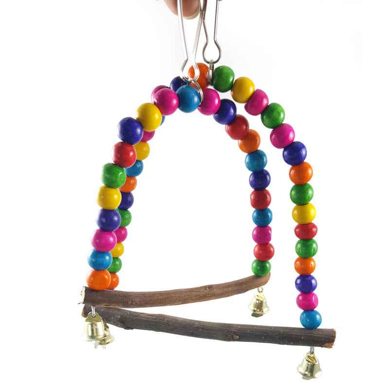 Bird Climbing Ladder with Bells - Colorful - Amanluxe