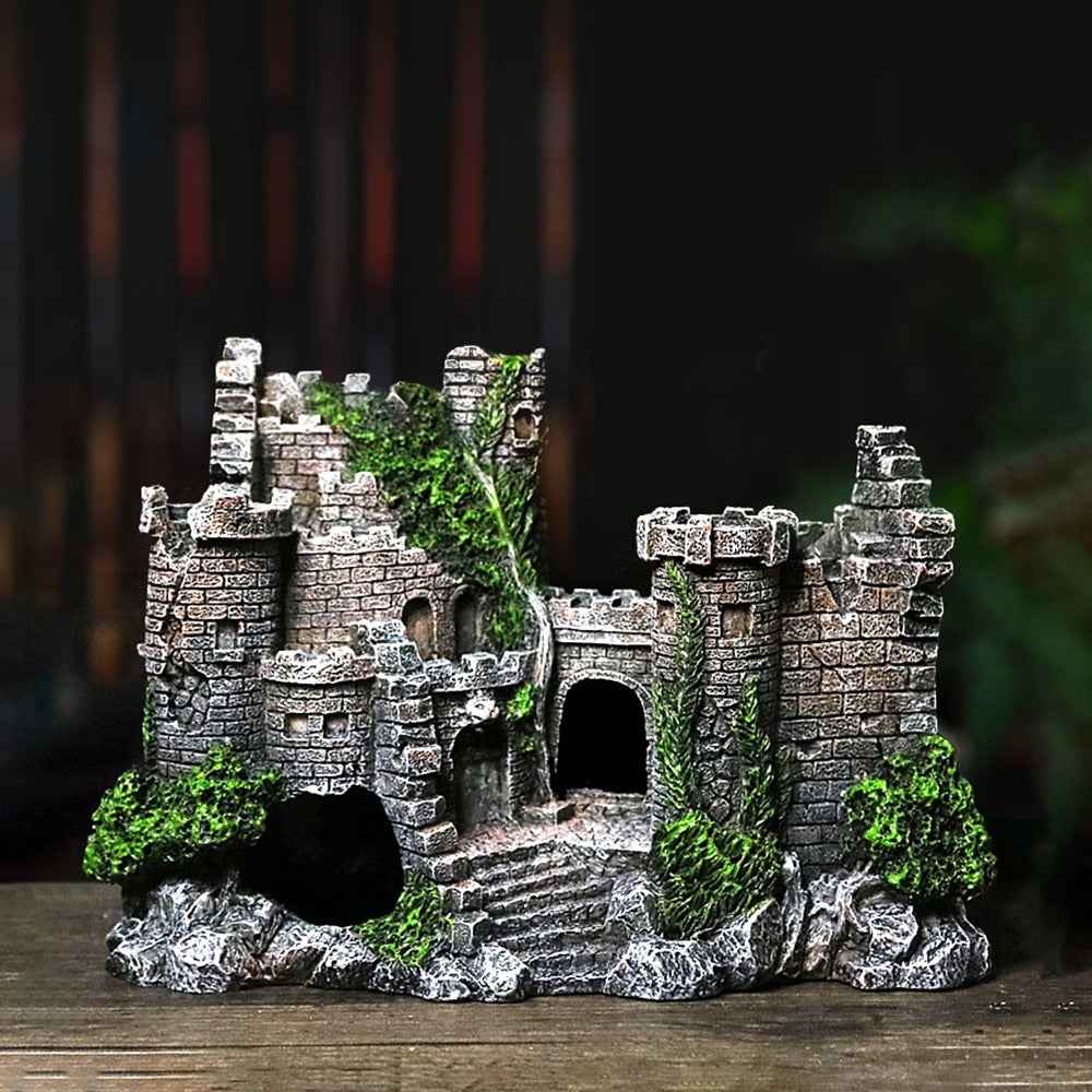 Fish Tank Resin Castle - Aquarium Decoration - Amanluxe