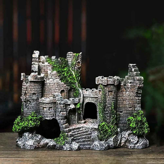 Fish Tank Resin Castle - Aquarium Decoration - Amanluxe