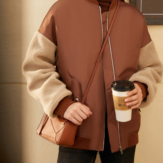 Padded jacket winter loose baseball small thick jacket