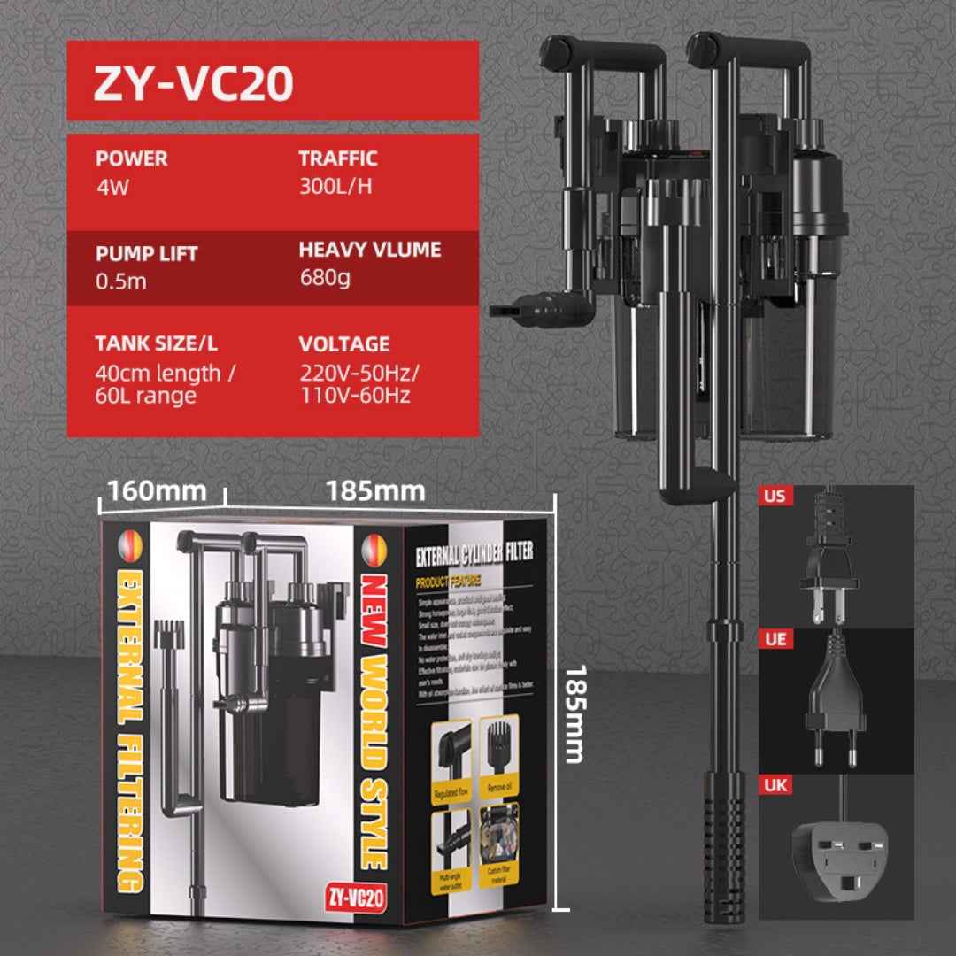 Fish Tank Filter - External Wall Hanging - Amanluxe