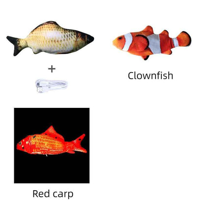 Electric Jumping Fish Cat Toy - USB Rechargeable - Amanluxe
