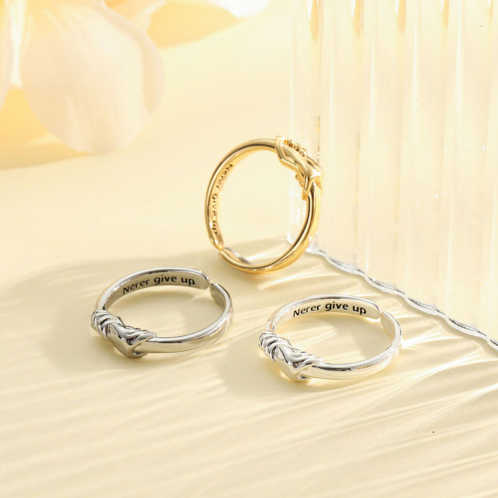 New Hug Ring With Hands Love