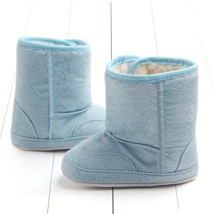 Suede cotton baby walking shoes baby soft soled shoes