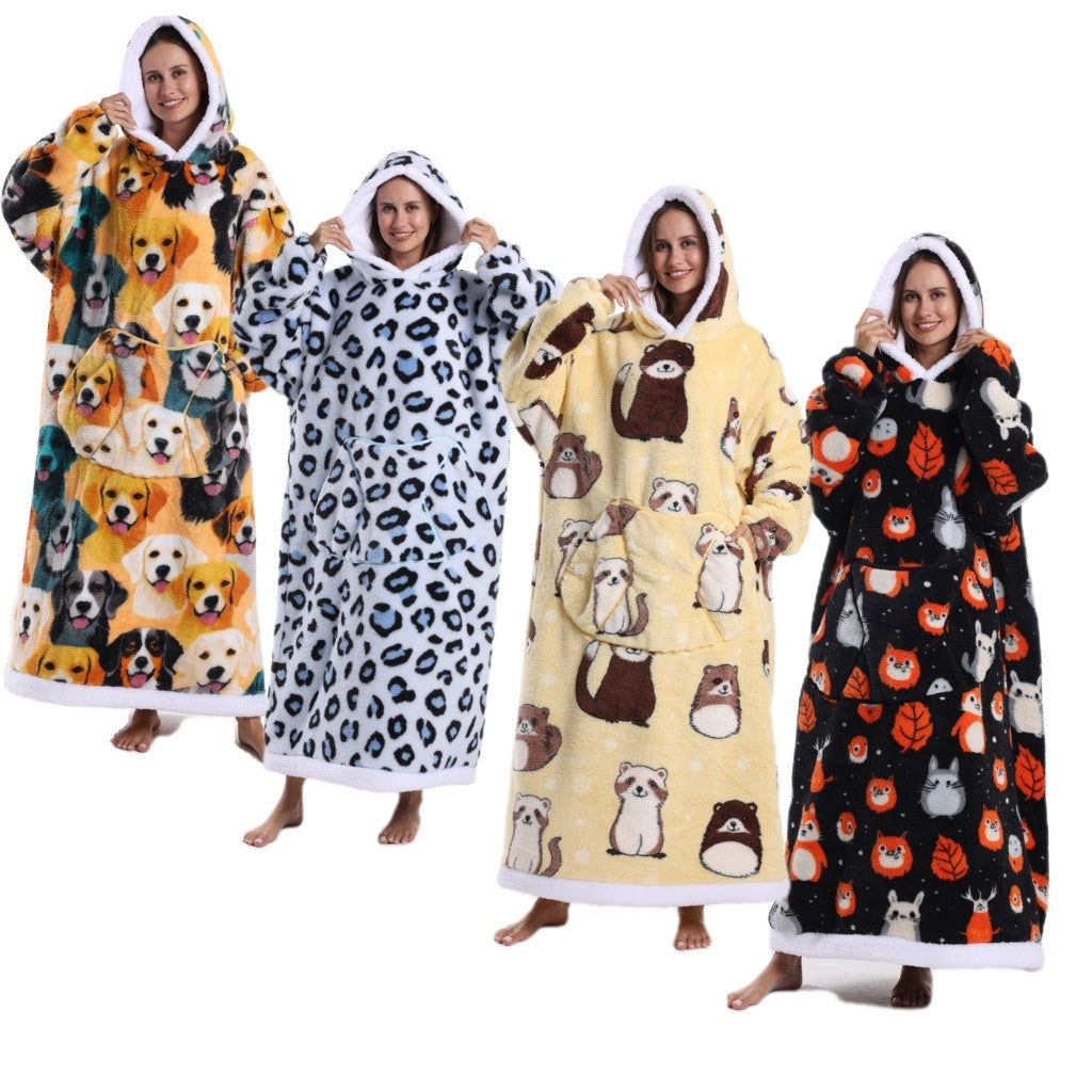 Cold-proof Clothes Pajamas Lazy TV Blanket