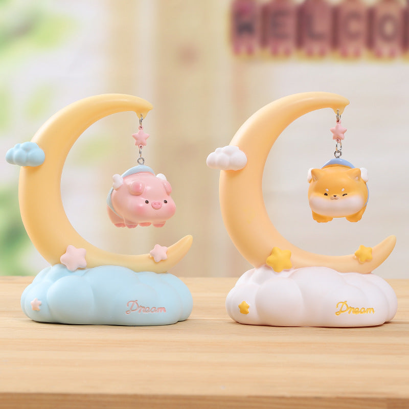 Creative Cute Moon Fairy Tale Small Night Lamp