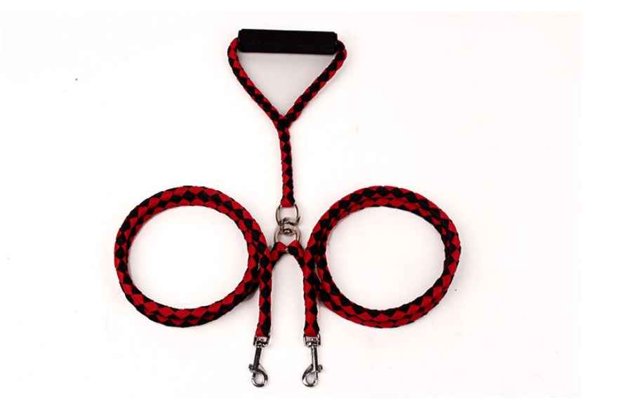 Hand-Knitted Dog Leash - Braided Rope 140cm - Amanluxe