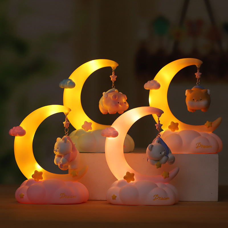 Creative Cute Moon Fairy Tale Small Night Lamp