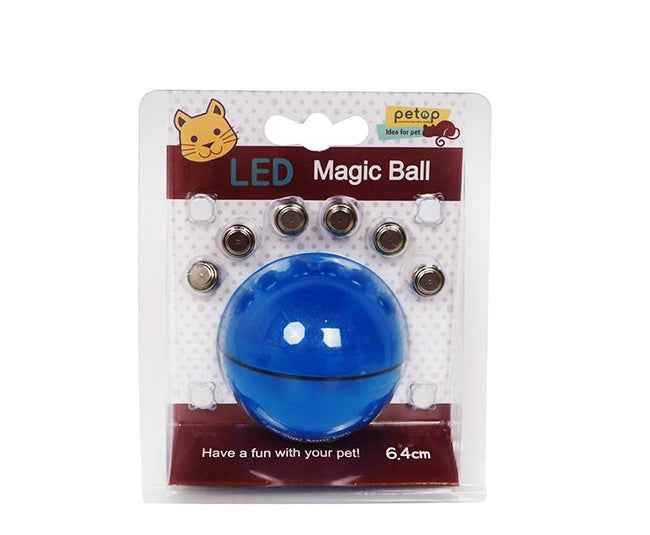 LED Laser Rolling Cat Toy Ball - Interactive - Amanluxe