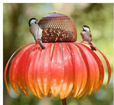 Petal Shape Bird Feeder - Wire Garden - Amanluxe