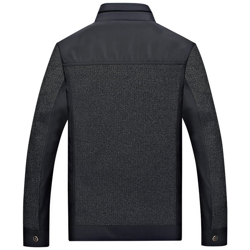 Men's Jacket Middle-aged Collar Autumn and Winter New Jacket Casual Jacket