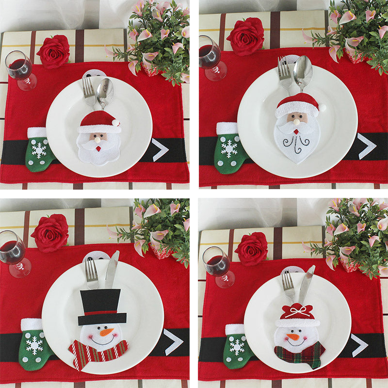 Christmas decorations Restaurant Hotel layout, knives, forks, cutlery, cutlery and knives and forks