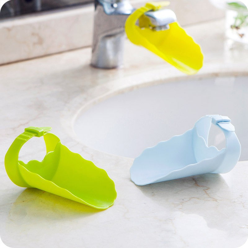 Household Faucet Lengthened Hand Washing Device Guide Gutter Tap Water Extension Extender Children's Hand Washing Aid null