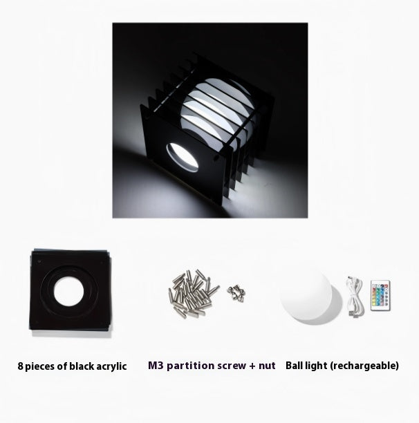 Diy Moon Light Acrylic Melaleuca Lamp Night Light Ambience Light