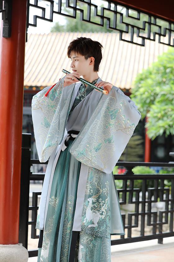 Men And Women Couples Wei And Jin Style Cross-collar Waist-length Skirts