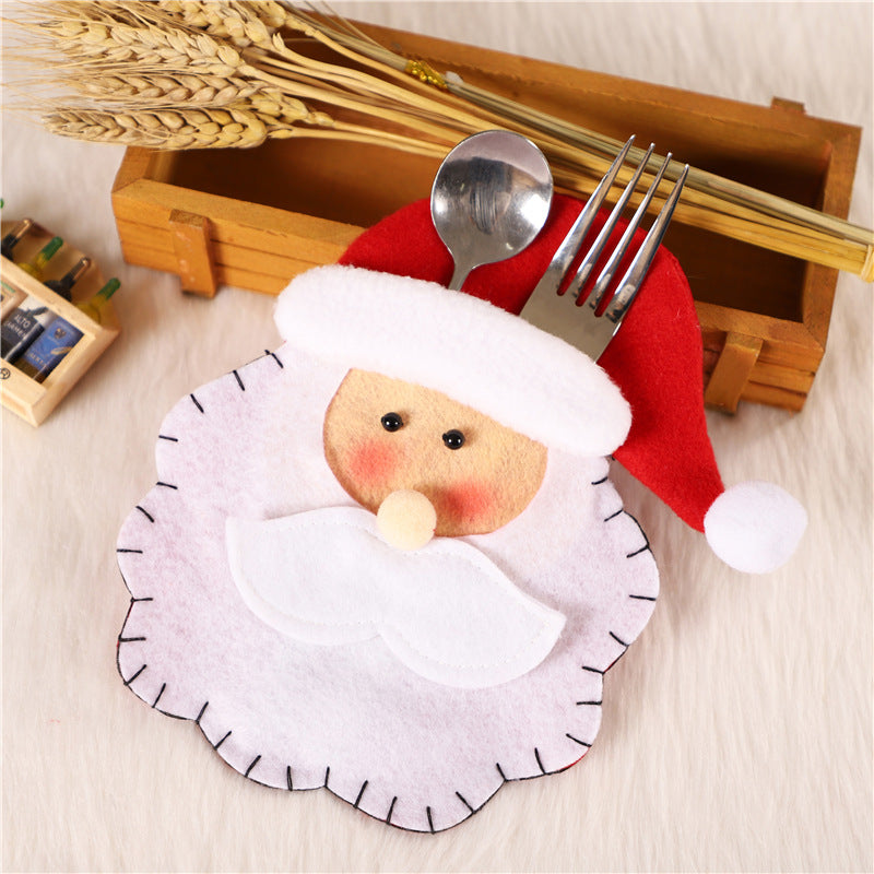 Christmas decorations Restaurant Hotel layout, knives, forks, cutlery, cutlery and knives and forks