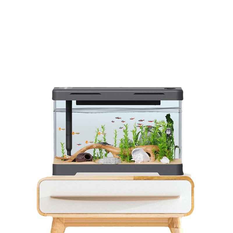Acrylic Fish Tank - Transparent Lazy Aquarium - Amanluxe