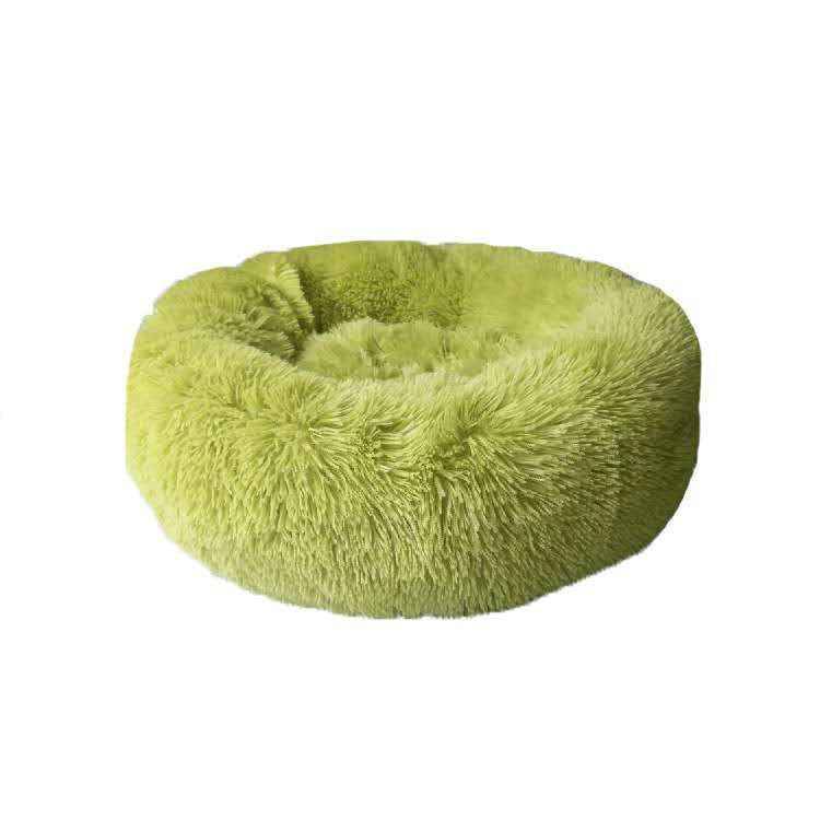 Round Cat Mattress - Long Fur Winter Pad - Amanluxe