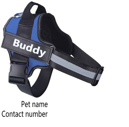 Personalized Dog Harness - No Pull Reflective - Amanluxe