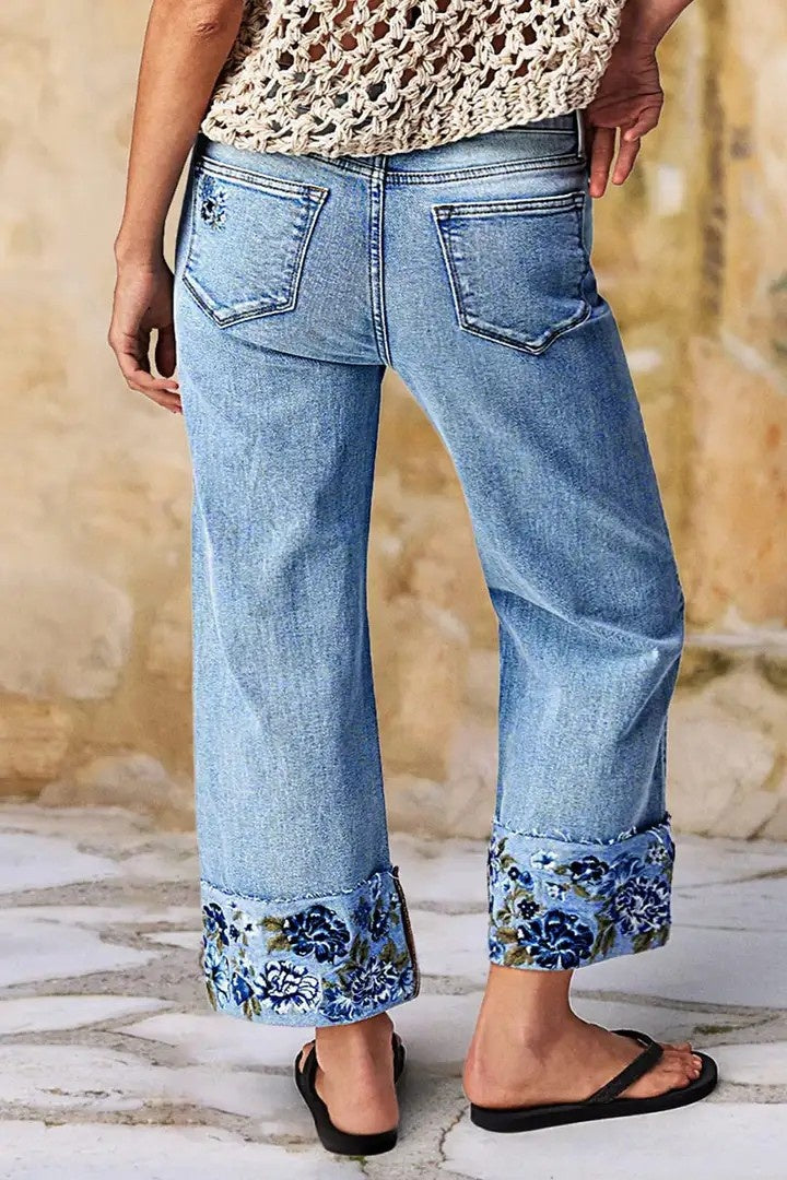 Women's Jeans, Loose Straight-leg Jeans, Casual Light-colored Jeans