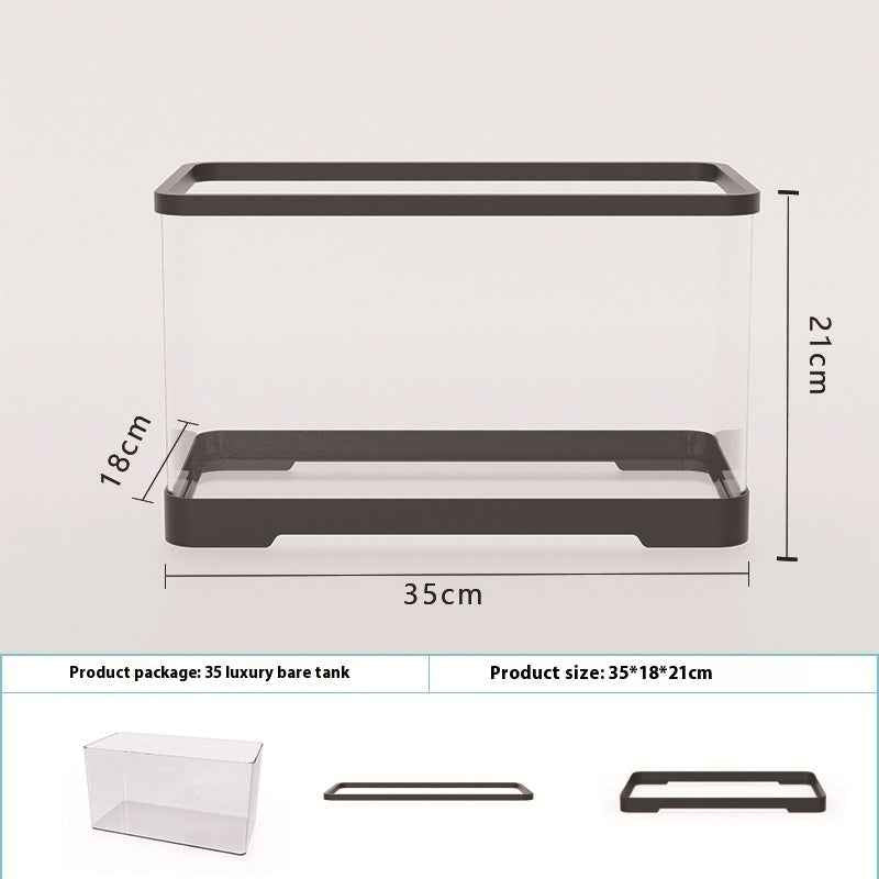 Acrylic Fish Tank - Transparent Lazy Aquarium - Amanluxe