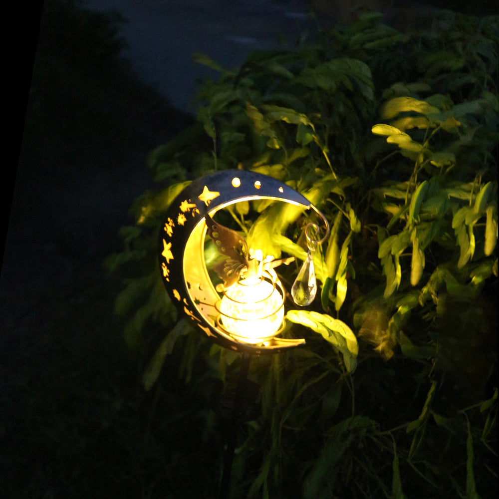 Cross-border New Solar Fairy Moon-light Lamp Cracked Glass