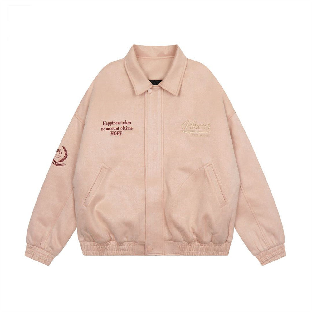 Winter Thick Cotton Letter Baseball Cotton Jacket