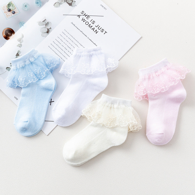 Girls' Thin Summer Mesh Baby Socks