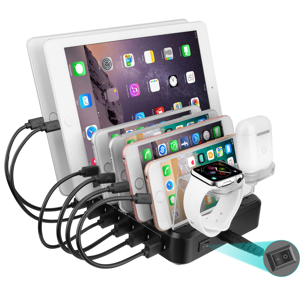 6-port 60W Charger USB Multi-port Charging Station