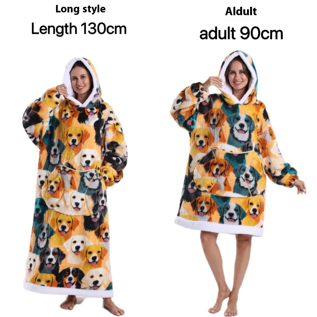 Cold-proof Clothes Pajamas Lazy TV Blanket