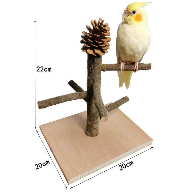 Solid Wood Parrot Training Stand - Multiple Sizes - Amanluxe