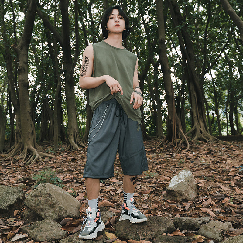 Drawstring shorts tide