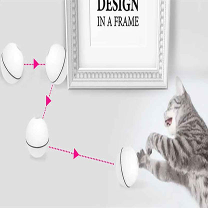LED Laser Rolling Cat Toy Ball - Interactive - Amanluxe