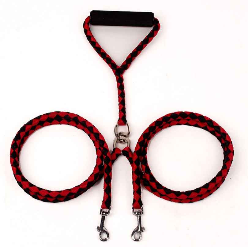 Hand-Knitted Dog Leash - Braided Rope 140cm - Amanluxe