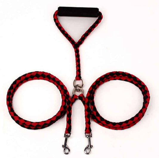 Hand-Knitted Dog Leash - Braided Rope 140cm - Amanluxe