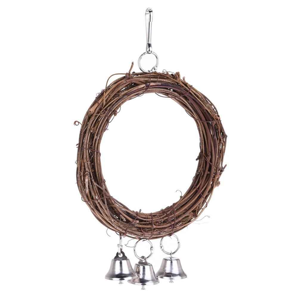 Rattan Parrot Swing - 26cm Natural - Amanluxe