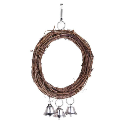 Rattan Parrot Swing - 26cm Natural - Amanluxe