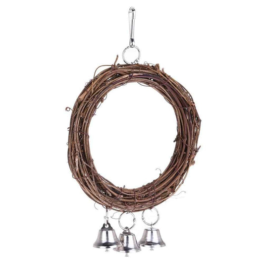 Rattan Parrot Swing - 26cm Natural - Amanluxe