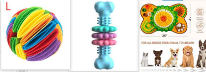 Indestructible Dog Chew Bone | Teeth-Cleaning TPR Chew Toy for Dogs - Amanluxe