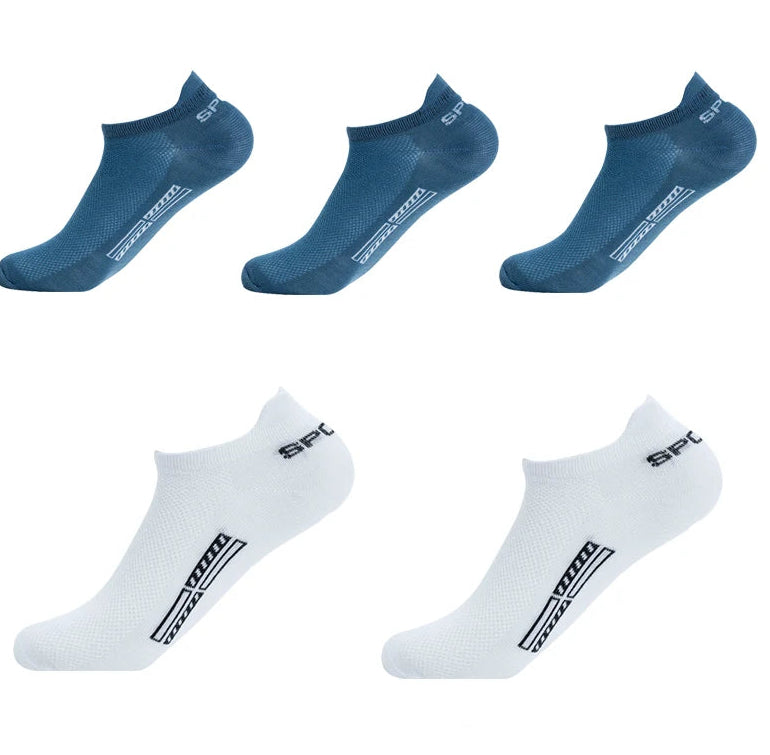 Socks Men's Cotton Socks Thin Exercise Socks Mesh Breathable Low Top Socks Handle Socks Ankle Socks