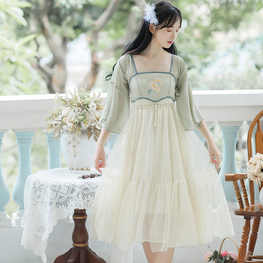 Guofeng Xianqi Embroidery Improved Hanfu