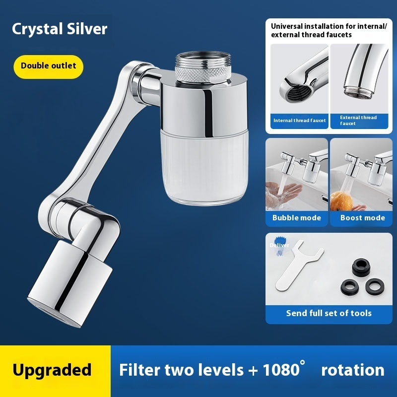 Copper Filter Robotic Arm Faucet Universal Extender