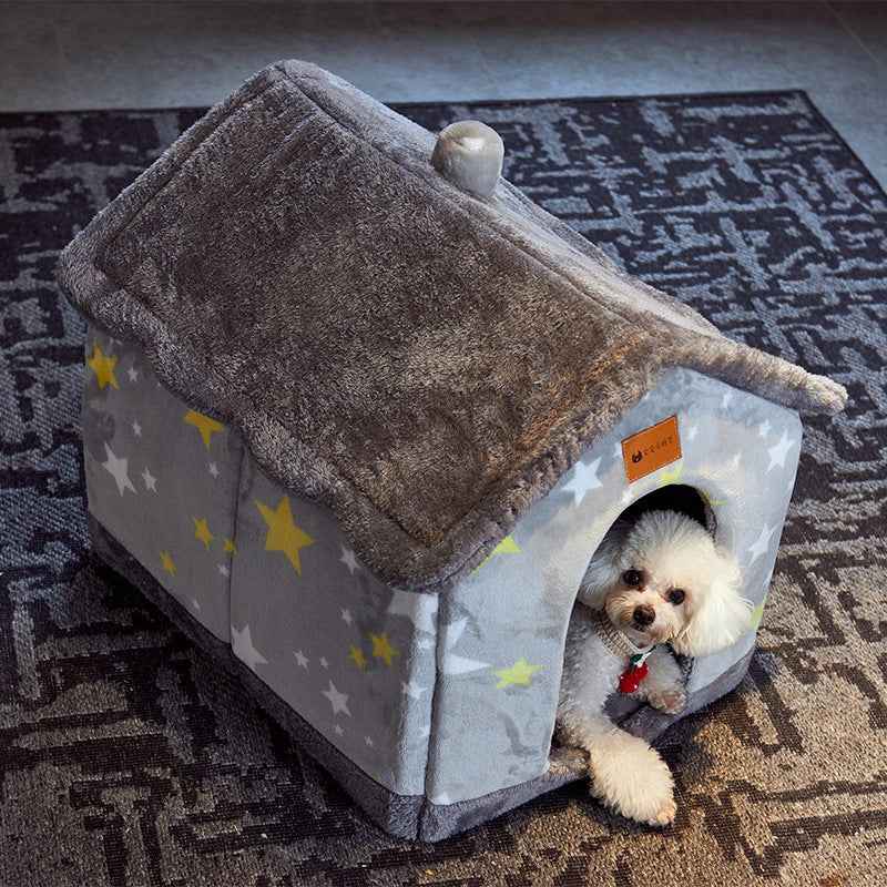 Foldable Dog House - Winter Villa Bed - Amanluxe