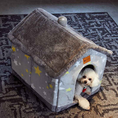 Foldable Dog House - Winter Villa Bed - Amanluxe